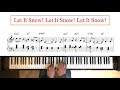 Let It Snow. Jazz /swing style. Piano tutorial + sheet music