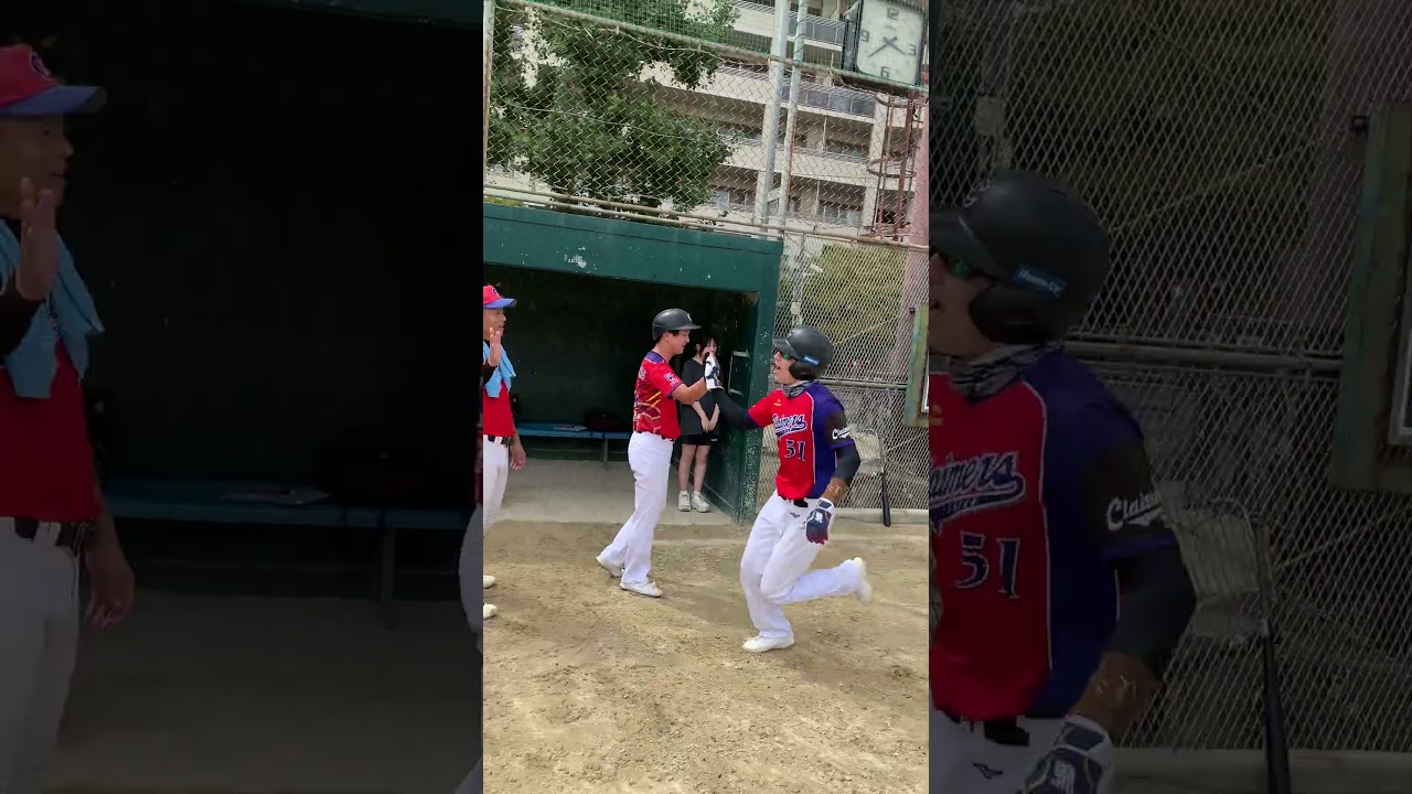 佐々木弟選手 第四号本塁打 #shorts #大阪草野球チーム