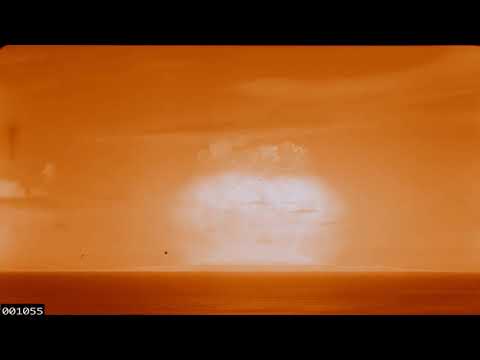 huge thermonuclear explosion in the pacific, poplar 9.3 Mt, hardtack 1958