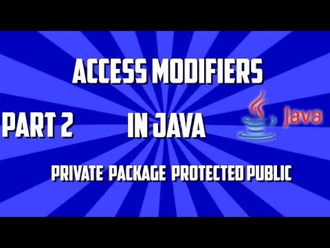 access modifiers in java with realtime example Part 2