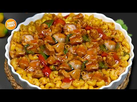 Easy Chicken Shashlik Macaroni/Pasta Recipe (Authentic & Delicious) by Samina Food Story