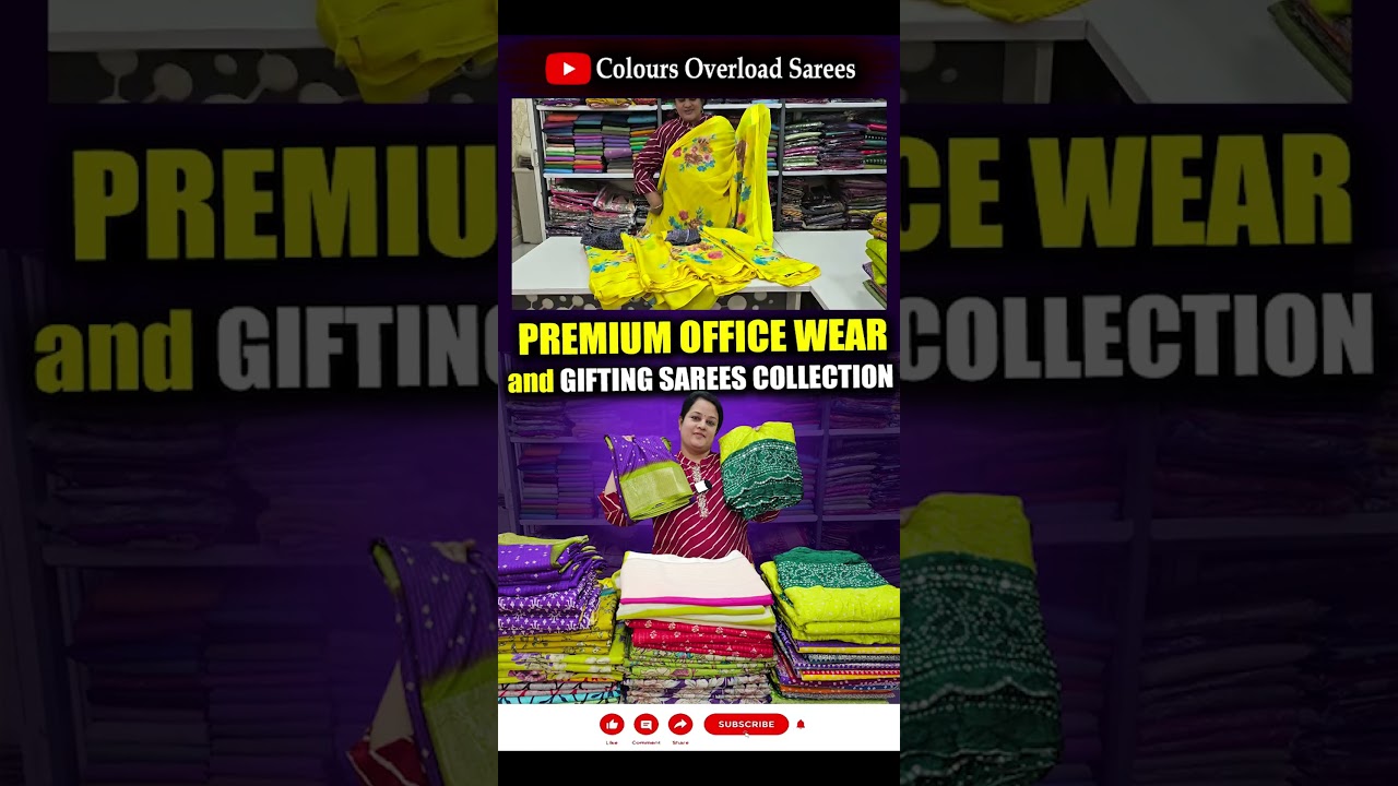Premium Office Wear and Gifting Sarees Collection | Special Offer Price | Colours Overload Sarees
