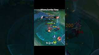 Quick Hirara Combo #combo #hirara #ml #mobalegends5v5 #mlbb #tutorial #easy #hanabi #mlcombo #cool