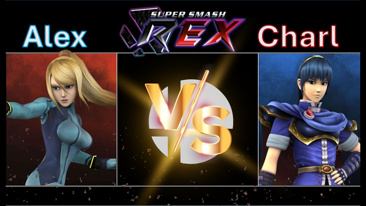 Super Smash REX Zero Suit Samus vs Marth - Players Match