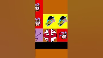 Digital Circus Animation Meme - Tetris Challenge- countryballs animation #countryballs #shorts