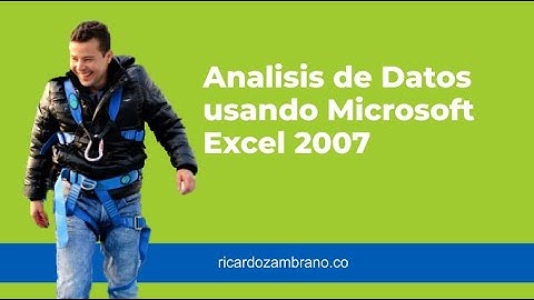 Analisis de Datos usando Microsoft Excel 2007 1