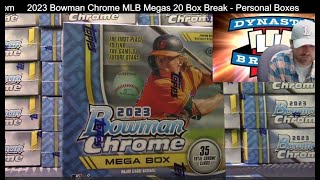 2023 Bowman Chrome Baseball Mega Box Full Case Break #1   Sports Cards