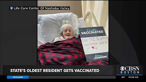 Oldest Massachusetts Resident, 112-Year-Old Hazel Plummer, Gets COVID Vaccine