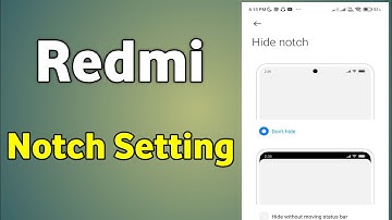 Notch Setting In Redmi Note 10 | Redmi Note 10 Notch Settings