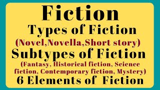 [Engsub]Fiction-What is Fiction?|Types of Fiction|Subtypes of Fiction|Elements of Fiction|Literature