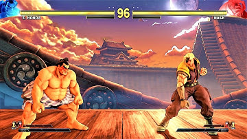 LEVEL 8 - E Honda vs Nash - STREET FIGHTER V Hardest Battle Match Crazy Play