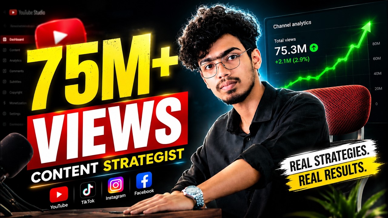 75M+ YouTube Views. Built with strategy, Not Luck