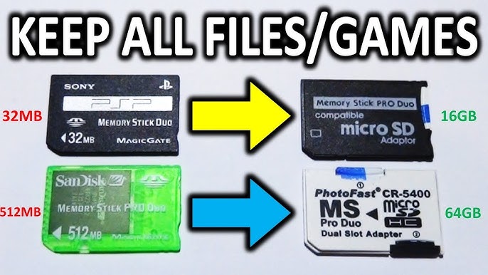 influenza glide Kom op Upgrade PSP MemoryStick & Keep CFW/Files! - YouTube