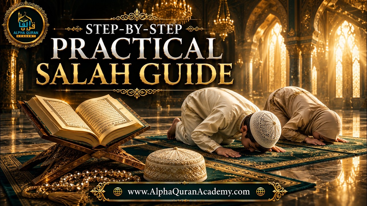 Learn Salah Step by Step | Practical Prayer Guide for Kids | Alpha Quran Academy