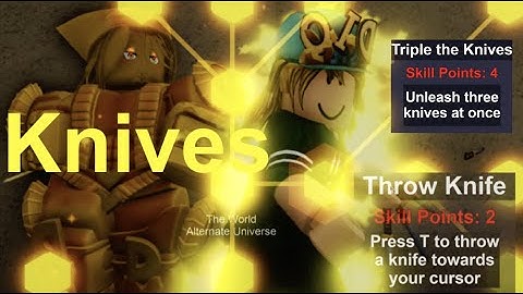 YBA Best Knives Upgrade for TWOH, TW, TWAU and MIH · Skill Tree Guide