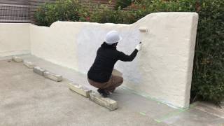 山口県 外壁塗装 宮古島 ペンション 塀塗装 無機塗料