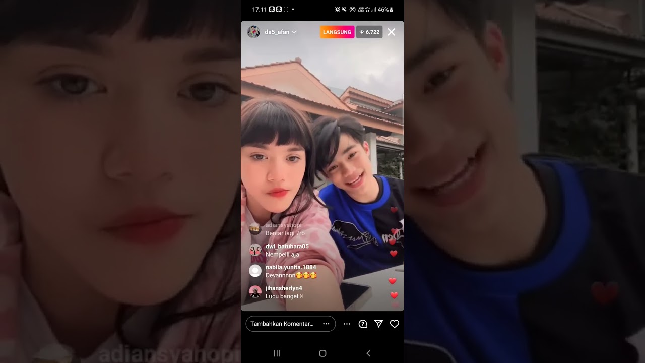 live Devan so sweet banget mereka berdua #afandansridevi