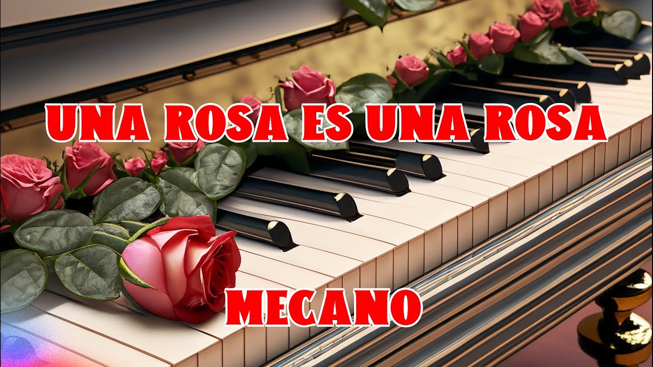 UNA ROSA ES UNA ROSA - Mecano - YouTube