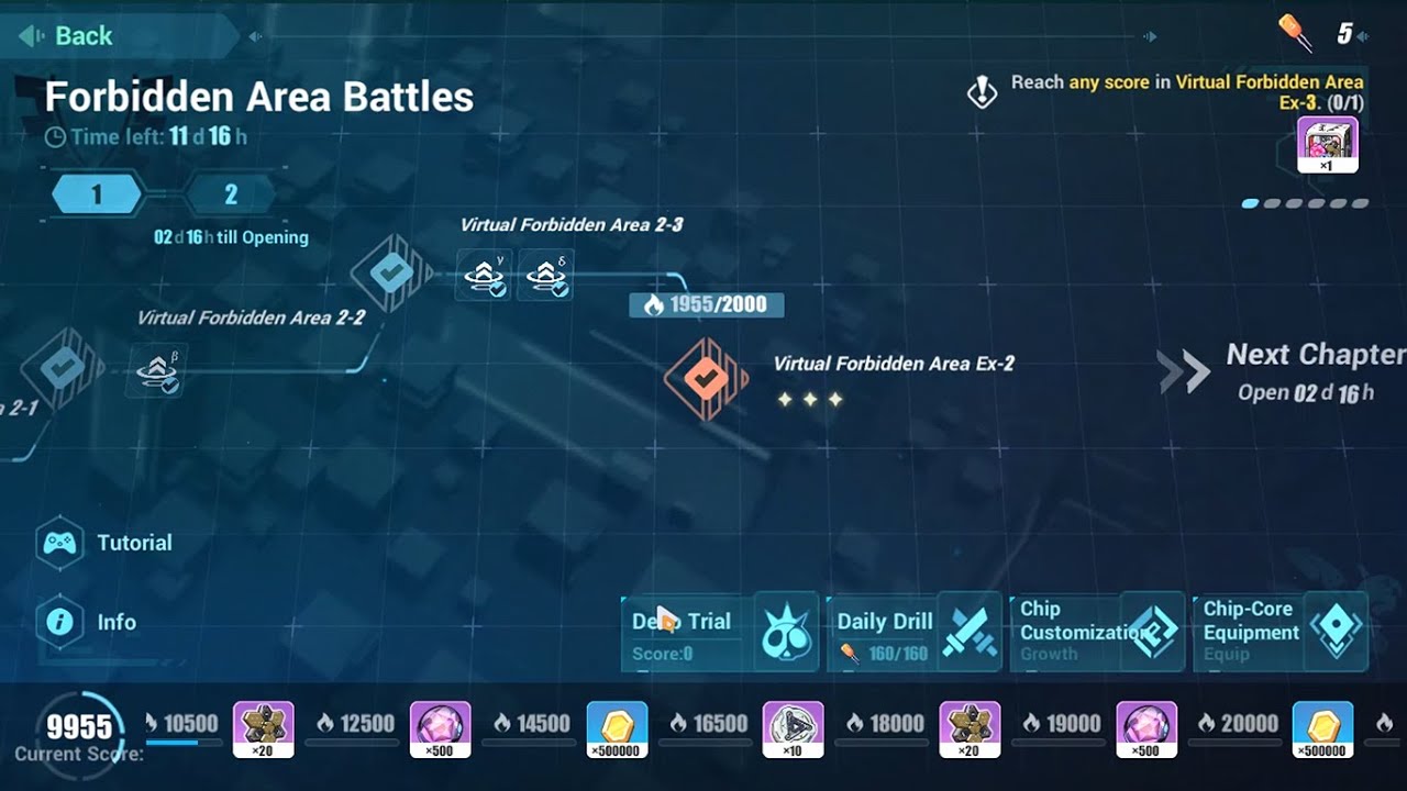 [Honkai Impact 3] Virtual Forbidden Area Battle EX 2 - 1960 points