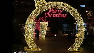 Wakling In The Streets Of Katerini On Christmas Days