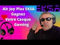 Test casque air joy plus ultra light  eksa casque gaming anc casque  rduction de bruits