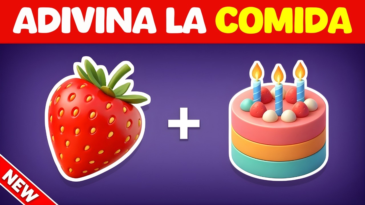 Adivina la comida con emojis 🍕🥤 | Test de emojis de comida popular | Prueba de monos