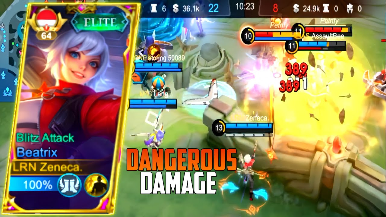 Beatrix Dangerous Damage 🔥 | Build Beatrix Tersakit 2024 | Build Top Global Beatrix | MLBB