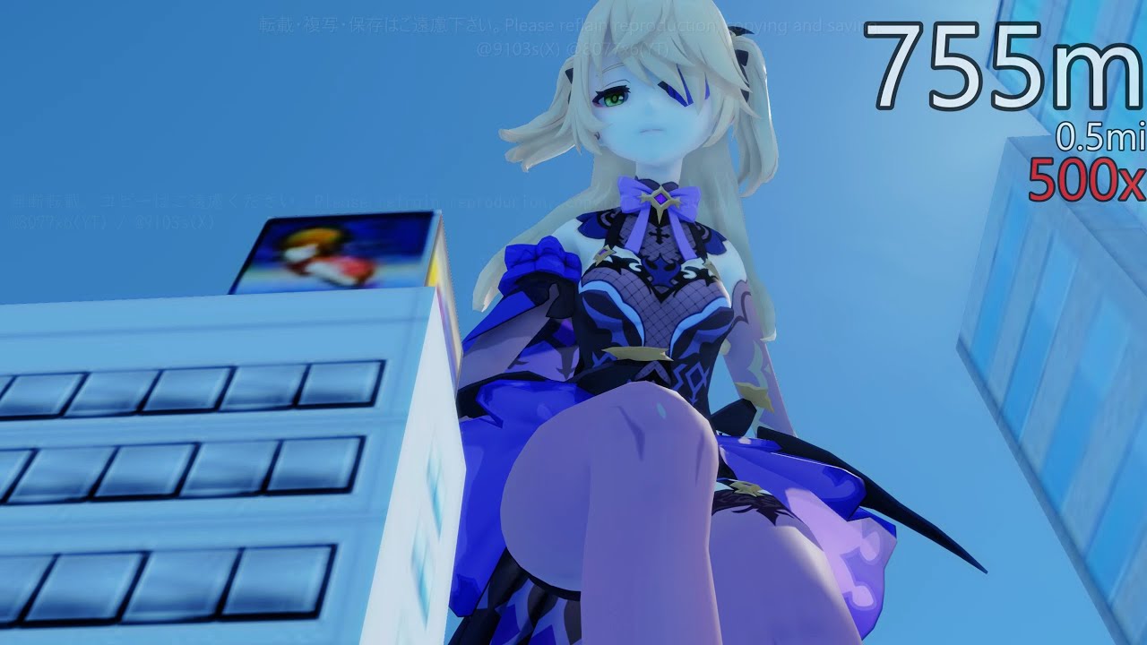 原神キャラ差分リクエスト消化（U1/U2モーション 申鶴 、シグウィン、フィッシュル）