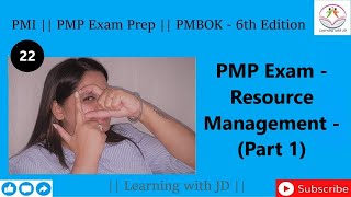 Project Resource Management - Part 1 | PMP 2023 | Initiating | Planning | Executing | PMI | PMBOK