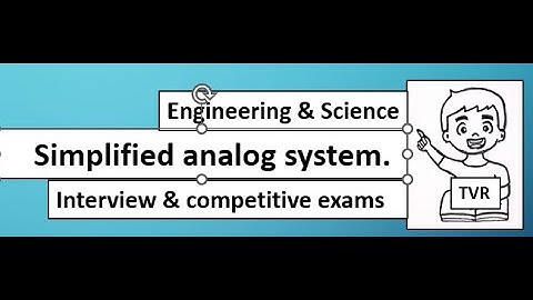 Simplified analog system