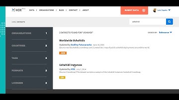 Humanitarian Data Exchange: Visualize