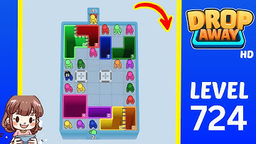 Drop Away Level 724 Solution Walkthrough