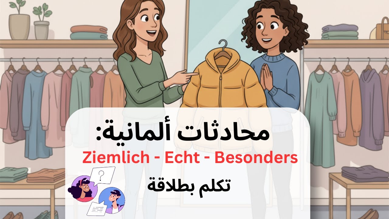 تعلم كيف يتحدث الألمان في الشارع ( مع شرح  قواعد A2)