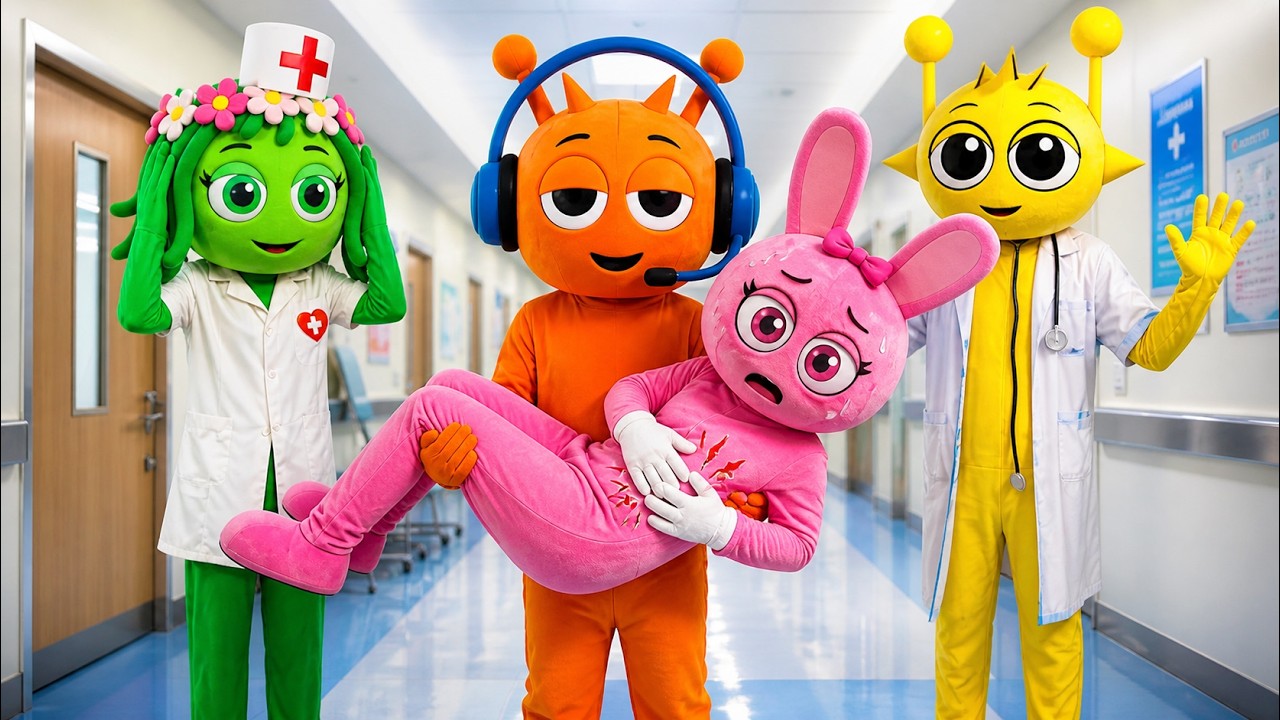 Pinki & Friends Got Sick?! Can Nurse OREN Help?! (Sprunki in Real Life ...