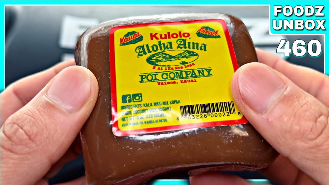 Aloha Aina Poi Company Kulolo Review Foodz Unbox 460 YouTube