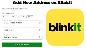 How to Add Address on BlinkIt app | Update Address on BlinkIt | Techno Logic