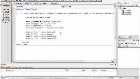 Classes using vbNet .wmv