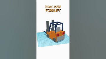 [1DAY_1CAD] FORKLIFT #shorts #tinkercad #project