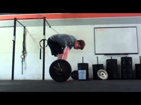 Snatch Pull with Pause at knee@195