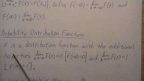 Distribution Functions and Lebesgue-Stieltjes Measures