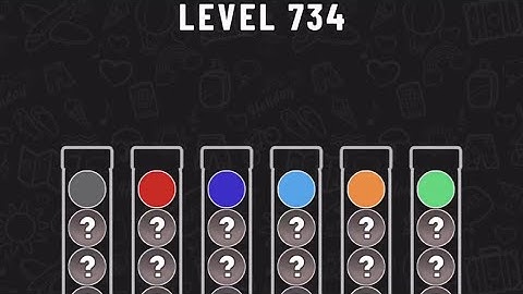 Ball Sort Puzzle Level 734 #ballsortpuzzle #ballsortpuzzlegameplay #puzzlegame #mobilegames