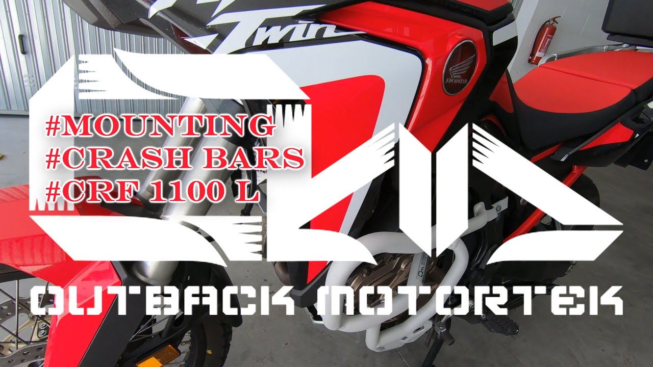 MOUNTING CRASH BARS | OUTBACK MOTORTEK | AFRICA TWIN CRF 1100L (ENG-SUB)