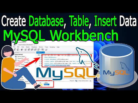 How to Create Database, Table, and Insert Data in MySQL Server and Workbench | Windows 10/11