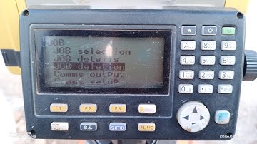 How To JOB Delete In Total Station