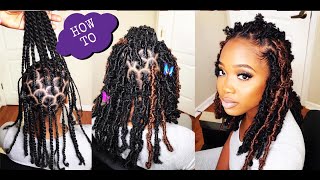 #519. HOW TO ; BUTTERFLY ? LOCS ; FREETRESS 3X WATER POPPIN TWIST ( RE UPLOAD)