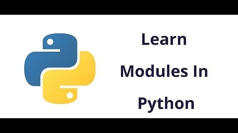 Modules in Python | part - I | Class XII