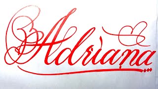 Adriana Name Signature Calligraphy Status | #moderncalligraphy #cursive #YearofYou #adriana @Adriana Resimi