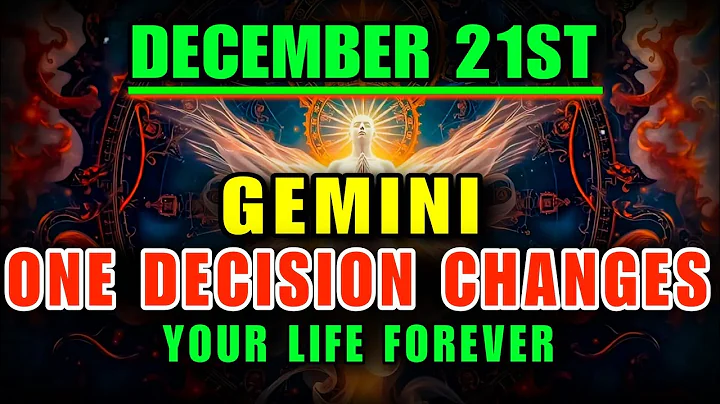 Gemini ♊ December 21 ⚠️ One Choice Changes Everything | 6 Signs Destiny Is Activating