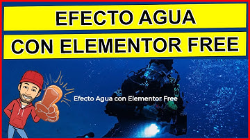 🖐️ Como hacer efecto agua en elementor free, wordpress 96 tutorial o curso en español