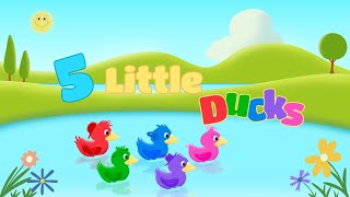 Five Little Ducks 🐥🐥🐥🐥🐥| Nursery Rhyme for Kids | Nyum Nyum Nursery